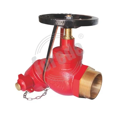 Valvola per idrante antincendio con bavaglino da 2 ½".